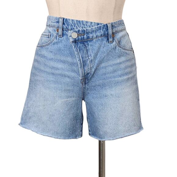 New BLANKNyc Blank Nyc Button Fly Crossover Front Jean Denim Shorts 27 - Picture 1 of 3